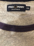 XXL  Top  T-Shirt  stripes  sportswear  MOD  mens  logo strip  Logo panel  Logo design  Grey  Fred Perry Sportswear  Fred Perry