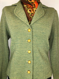 womens  vintage  Urban Village Vintage  urban village  retro  Newquay knitting Co  long sleeve  Jacket  Green  five button  button down  button  blazer jacket  Blazer  50s  50  1950s  12