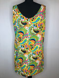 summer dress  summer  psychedelic  multicoloured  multi  mod dress  mod  dress  60s  1960s  16