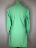 womens  vintage  Urban Village Vintage  press stud fastening  MOD  mini dress  long sleeves  Green  dress  Beagle collar  beagle  balloon sleeves  balloon sleeve  60s  60  1960s  1960  12