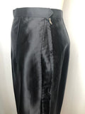 womens  vintage  Urban Village Vintage  urban village  Skirts  skirt  silk feel  S K Shafalan  high waisted  fitted  Black  70s  4  1970s