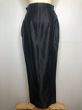 womens  vintage  Urban Village Vintage  urban village  Skirts  skirt  silk feel  S K Shafalan  high waisted  fitted  Black  70s  4  1970s
