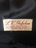 womens  vintage  Urban Village Vintage  urban village  Skirts  skirt  silk feel  S K Shafalan  high waisted  fitted  Black  70s  4  1970s