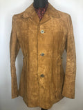 1970s Suede Jacket in Tan by Hepworths - Size M
