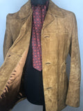 vintage  Urban Village Vintage  urban village  Suede Jacket  Suede  pockets  mens  long sleeves  long sleeve  Jacket  Hepworth  front pockets  collared  collar  button  brown  60s  1960s