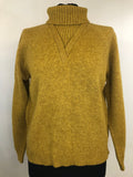 1970s Roll Neck Shetland Wool Jumper by St Michael - Size UK 14