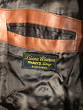 vintage  Urban Village Vintage  urban village  safari style  Safari jacket  safari  pockets  mens  long sleeve  Leather Jacket  Leather  L  jacket  Diana Warren  coat  brown  Belted waist  belted jacket  belted  belt  70s  1970s