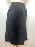 womens  vintage  Urban Village Vintage  pleated skirt  pleated  pleat detailing  pleat detail  Fitzroy  black  6  50s  50  1950s