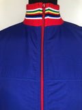 vintage  training  Tracksuit Top  Tracksuit  track  top  sweater  retro  red  polo  mod  mens  logo  L  jumpr  Jacket  cycling top  cycling  Blue