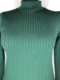 womens  vintage  Urban Village Vintage  urban village  top  retro  pullover  polo neck  MOD  long sleeves  Long sleeved top  long sleeve  jumper  green  autumnal  autumn  8  60s  1960s