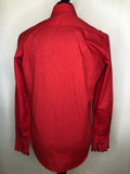 vintage  Urban Village Vintage  urban village  Tuxedo shirt  Shirt  ruffles  ruffle front  ruffle cuffs  retro  red  printed shirt  Mens Shirts  mens  long sleeves  Long sleeved top  long sleeve  concealed button fastening  Chenaski  70s style  70s  1970s