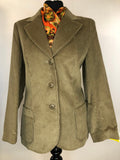womens jacket  womens  vintage  Three Button  MOD  long sleeves  Long sleeved top  long sleeve  Jacket  Green  corduroy  Blazer  belted blazer  70s  3 button  1970s