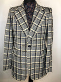 1970s Checked Blazer by Bruce Corman - Size M