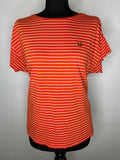 Womens Fred Perry Red/White Stripe T-Shirt - Size 14