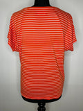 white  vintage  Urban Village Vintage  urban village  top  tee  t shirt  summer top  summer  stripey  Stripes  striped  stripe  short sleeved  short sleeve  retro  Red  MOD  Fred Perry  crew neck  Cotton  breton  14
