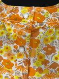 Yellow  womens  vintage  trapeze dress  trapeze  shift dress  shift  retro  psychedelic  orange  MOD  mini dress  mini  floral print  floral dress  floral  festival  dress  daisy print  daisy  A-Line  60s  1960s  10