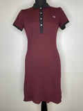 MOD  womens  vintage  Red  polo dress  leopard print  leopard  Fred Perry  fitted dress  dress  black  8