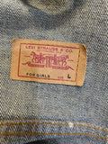 womens jacket  womens  vintage  Urban Village Vintage  red tab  levis strauss  levis for girls  levis  levi strauss  L  jean  Denim jacket  denim  blue  12
