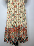 woodstock  womens  vintage  Urban Village Vintage  urban village  summer dress  prairie dress  prairie  patterned  maxi dress  hippy  hippie  folk  floral dress  floral  dress  cream  boho  bohemian  balloon sleeves  balloon sleeve  70s  70  1970s  14