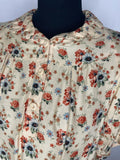 woodstock  womens  vintage  Urban Village Vintage  urban village  summer dress  prairie dress  prairie  patterned  maxi dress  hippy  hippie  folk  floral dress  floral  dress  cream  boho  bohemian  balloon sleeves  balloon sleeve  70s  70  1970s  14