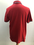 winter  vintage  Urban Village Vintage  urban village  short sleeved  short sleeve  Red  MOD  mens  M  Logo design  logo  Fred Perry  fred  embroidered logo  cotton pique  Cotton  button