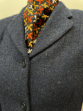 wool coat  wool  womens  vintage  Urban Village Vintage  urban village  Three Button  retro  pure wool  pockets  Navy Jacket  Navy  long sleeve  lapels  john lewis  Jacket  button down  button  blue  blazer jacket  Blazer  60s  3 button  1960s  12  100% Wool