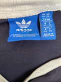 vintage  urban village  tshirt  tee  t-shirt  stripes  sportswear  ringer  retro  navy  mens  logo  L  clothing  classic  blue  Adidas  3 stripe