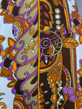 zip back  woodstock  womens  vintage  Urban Village Vintage  stand up collar  short dress  scooter dress  scooter  purple  psychedelic  psych  modette  MOD  mini dress  micro mini  mandarin collar  mandarin  hippy  hippie  flower power  dress  dolly dress  brown  8  60s  1960s