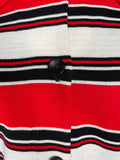 white  vintage  Urban Village Vintage  urban village  tunic  striped  stripe  Shirt  retro  red  printed shirt  modette  mod  long sleeves  dagger collar  dagger  button down  button  black  70s  1970s  Online store