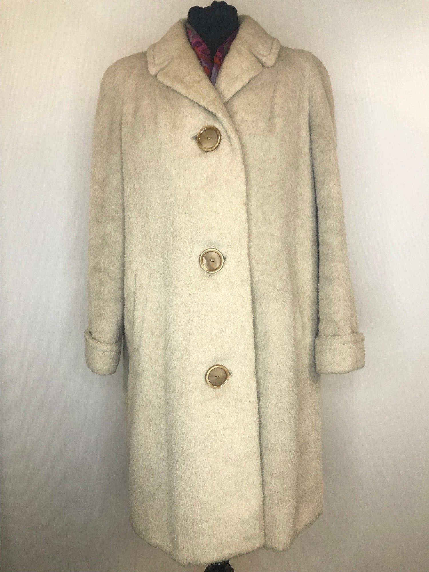 mohair vintage long coat