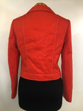 womens  white stitch  vintage  Urban Village Vintage  stitch detailing  Stadicke Modelle  red  lightweight jacket  Jacket  diamond stitch  cropped  collar  coat  Beagle collar  Act III  70s  70  1970s  10