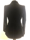 womens  vintage  velvet  Urban Village Vintage  urban village  two button  pockets  party  long sleeve  jacket  cotton  christmas  button  Blazer  black  8  70s  1970s
