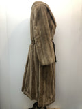 womens jacket  womens coat  womens  Winter Coat  vintage  Urban Village Vintage  urban village  Suede Jacket  Suede detail  Suede  sleeve  MOD  lining  Jacket  faux fur  faux collar  collar  brown  Belted waist  beige  70s  70  1970s  12