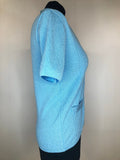 womens  vintage  Urban Village Vintage  sweater  St Michael  short sleeved  short sleeve  MOD  Lightweight Knit  light knit  knitwear  knitted  knit  cropped  cardigan  blue  60s  1960s  10