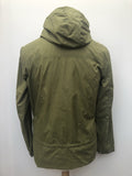 zip front  zip  vintage  Urban Village Vintage  urban village  summer  stitch detail  smock  retro  Pretty Green  parka  mens  long sleeve  khaki  Jacket  hooded  Green  festival