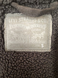 womens jacket  womens coat  womens  vintage  Sherpa  S  levis strauss  levis  jean  jacket  denim  black  8 Urban vintage village