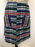 zip  womens  white  vintage  Urban Village Vintage  urban village  Stripes  Skirts  skirt  multi  Mini Skirt  mini  greenblue  Green  8  70s  1970s