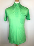 1970s Dagger Collar Polo Top by Andre Garet Sportswear - Size M