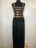1970s Sequin Disco Maxi Dress by Kati at Laura Phillips - Size UK 10