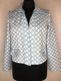 womens  vintage  Urban Village Vintage  urban village  retro  pockets  open design  open blazer  long sleeve  lightweight jacket  lightweight  Jacket  button  blue  blazer jacket  Blazer  Berketex  60s  1960s  10