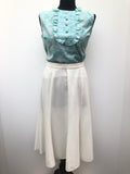 1970s St Michael Skirt in Cream - Size 10