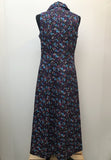 womens  vintage  Urban Village Vintage  urban village  purple  maxi dress  long length dress  floral dress  dress  button front  back zip  70s  1970s  12
