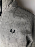Urban Village Vintage  mod  Mens Bomber jacket  mens  Logo design  L  jacket  grey  Fred Perry  check  bomber jacket  bomber