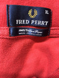 winter  vintage  Urban Village Vintage  urban village  short sleeved  short sleeve  Red  MOD  mens  Logo design  logo  Fred Perry  fred  embroidered logo  cotton pique  Cotton  button