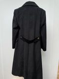 wool coat  Wool Blend  womens  wetherall  vintage  Urban Village Vintage  urban village  red  pure wool  pockets  made in england  long sleeves  long sleeve  long length coat  long length  long coat  lapels  Jacket  button down  black  70s  1970s  16