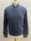 Levi Strauss Blue Denim Zip Up Bomber Jacket - Size S