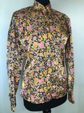 womens shirt  womens  vintage  Urban Village Vintage  pink  orange  multi  MOD  dagger collar  collar dress  blue  blouse  black  big collar  70  1970s  12