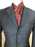 vintage  Urban Village Vintage  urban village  two tone  two piece  trousers  suit  straight leg  S  retro  pockets  paisley  mens  long sleeve  Jacket  grey  blazer jacket  Adam London  70s  1970s