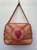 vintage  straps  shoulder  retro  pink  northern soul  leather stitch  Leather  bag  70  1970s
