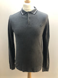 Long Sleeved Polo Top by Fred Perry - Size M Slim Fit